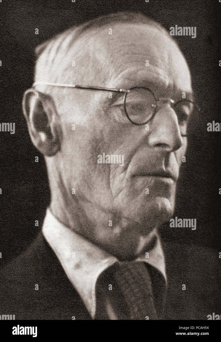 Hermann Karl Hesse, 1877 – 1962.  German-born poet, novelist, and painter.  After a contemporary print. Stock Photo