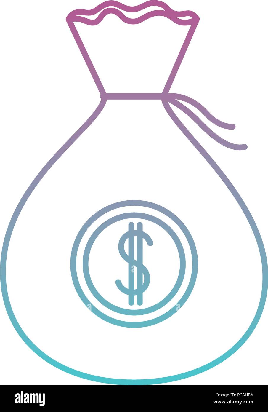 money bag isolated icon Stock Vector Image & Art - Alamy