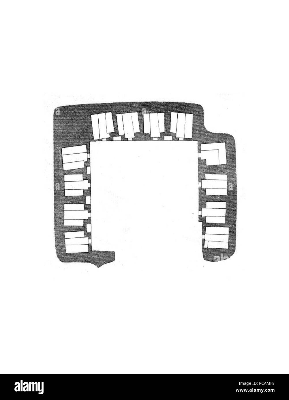 Ajanta Cave 12 plan to scale Stock Photo Alamy
