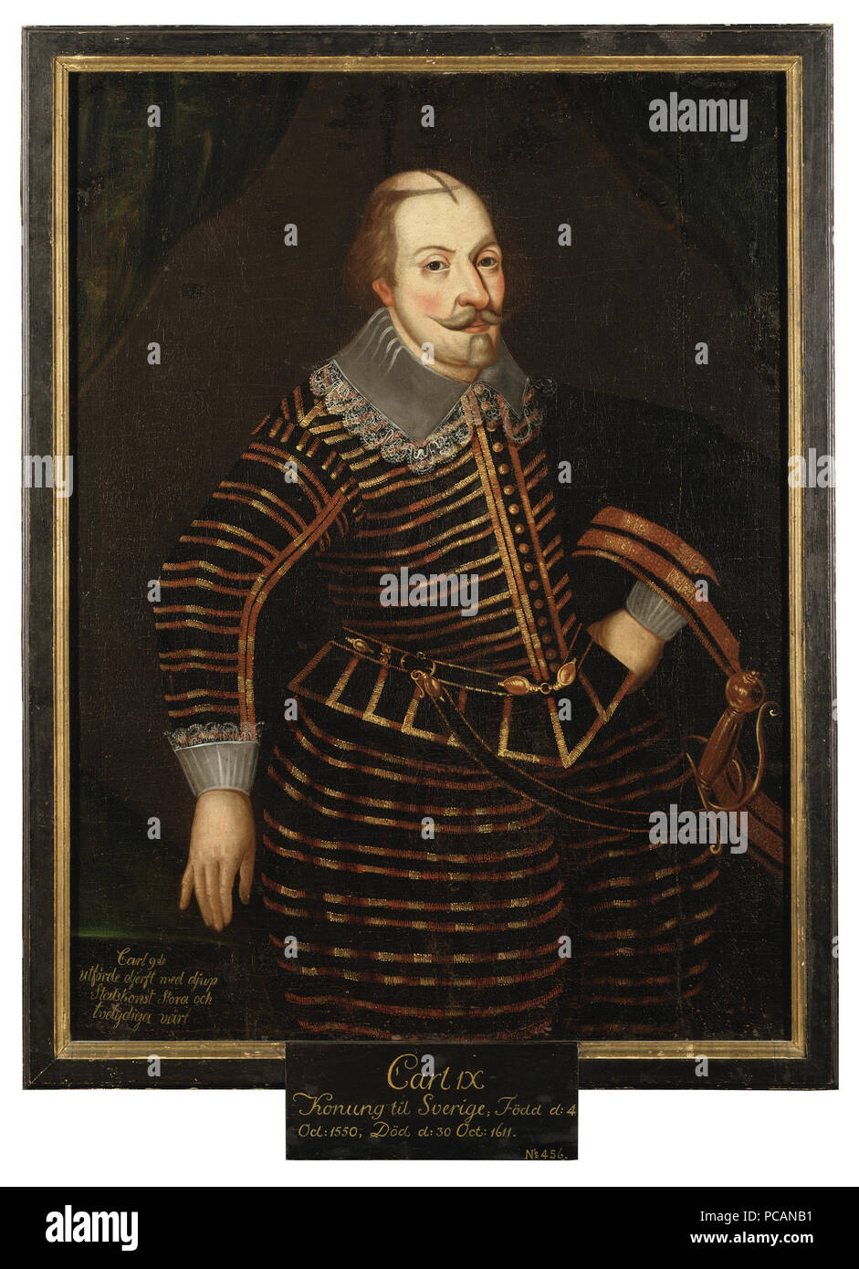 Okänd: Karl IX, 1550-1611, konung av Sverige. Grh 456 28 Karl IX 