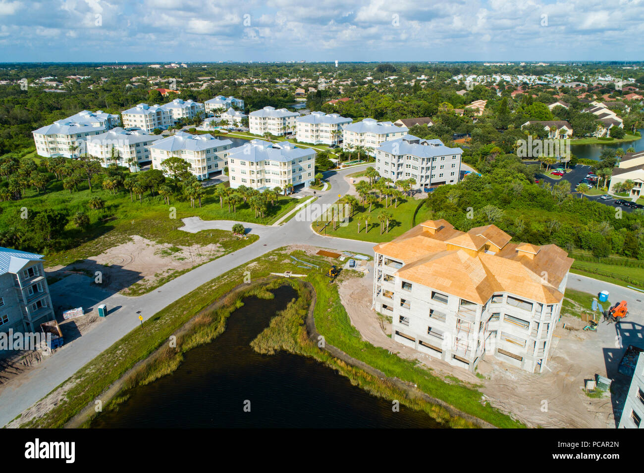 New Condominium development construction in Bradenton Florida providing