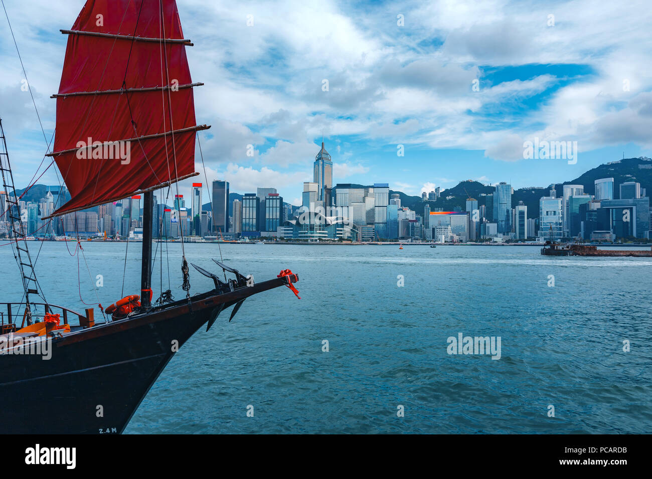 hong kong harbour view Stock Photo Alamy