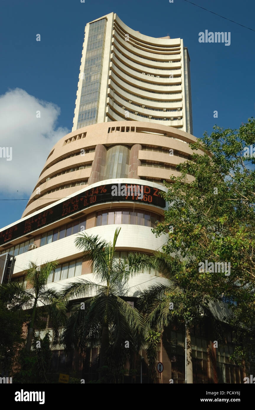 Old structure of Share market Bombay Stock Exchange Building Mumbai