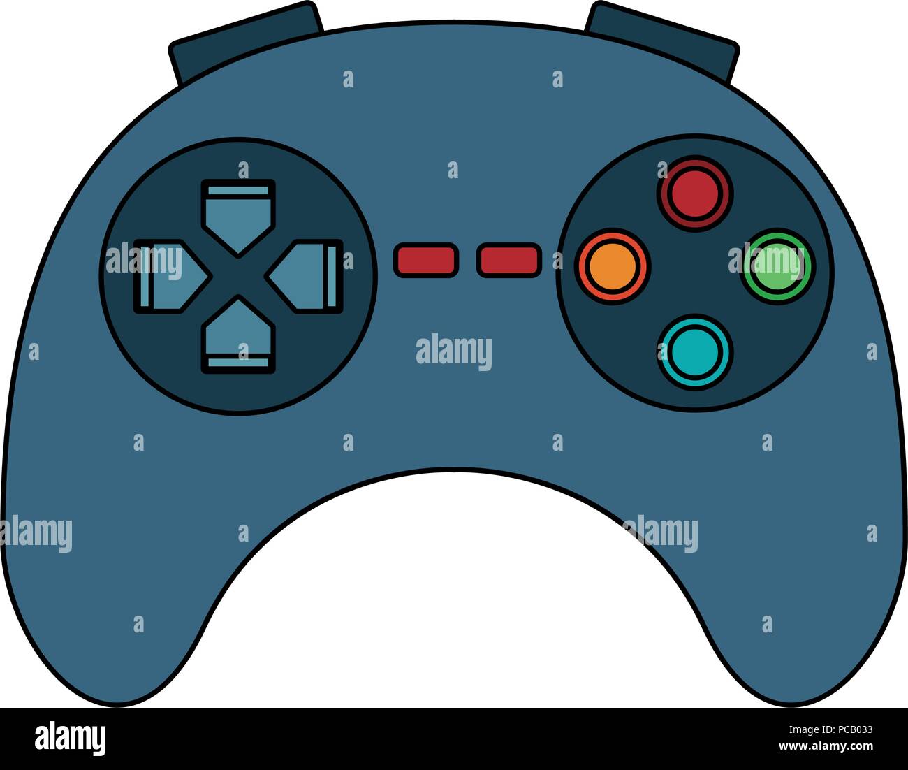 Videogame console gamepad Stock Vector Image & Art - Alamy