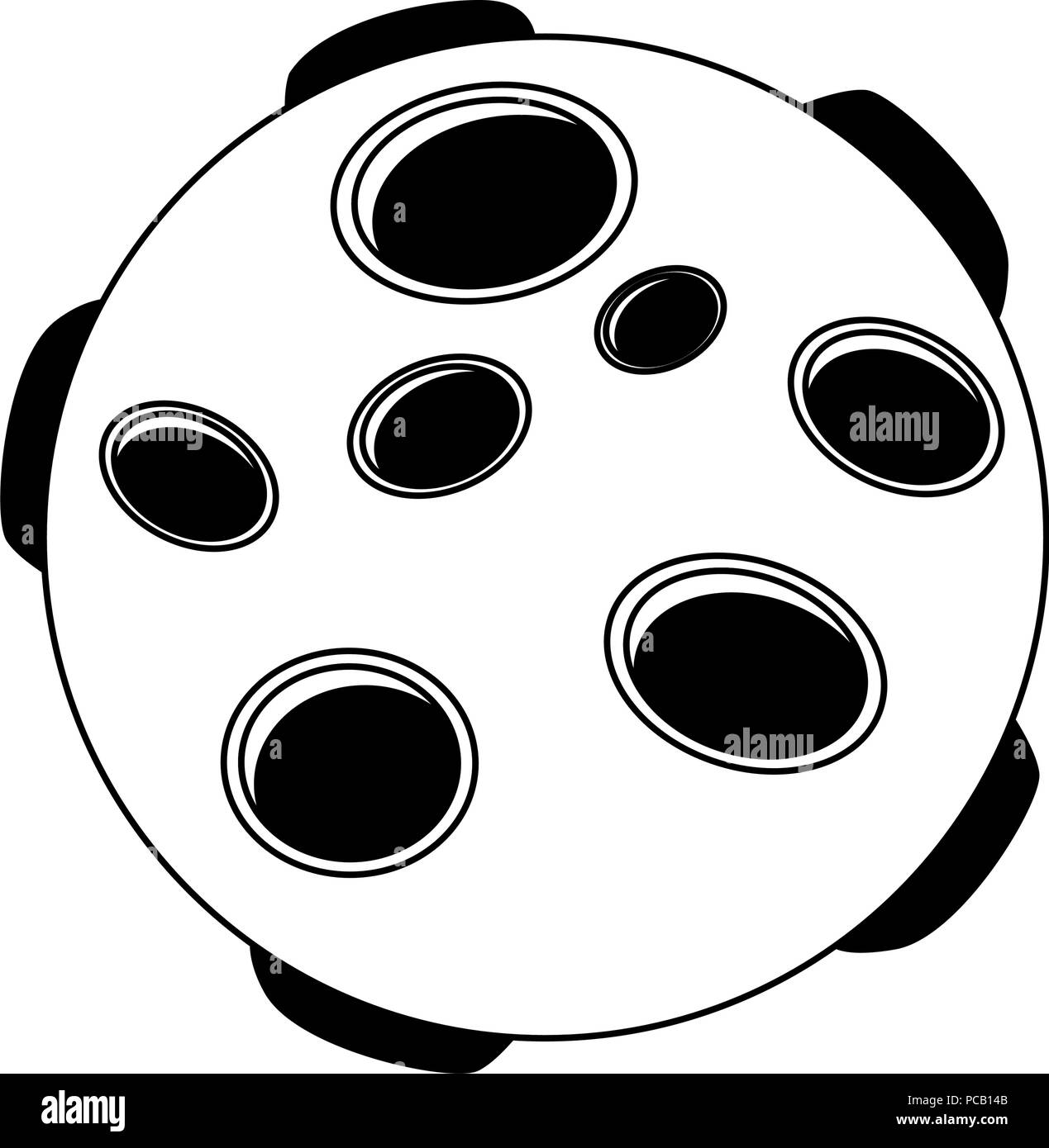 Meteor galaxy isolated in black and white Stock Vector Image & Art - Alamy