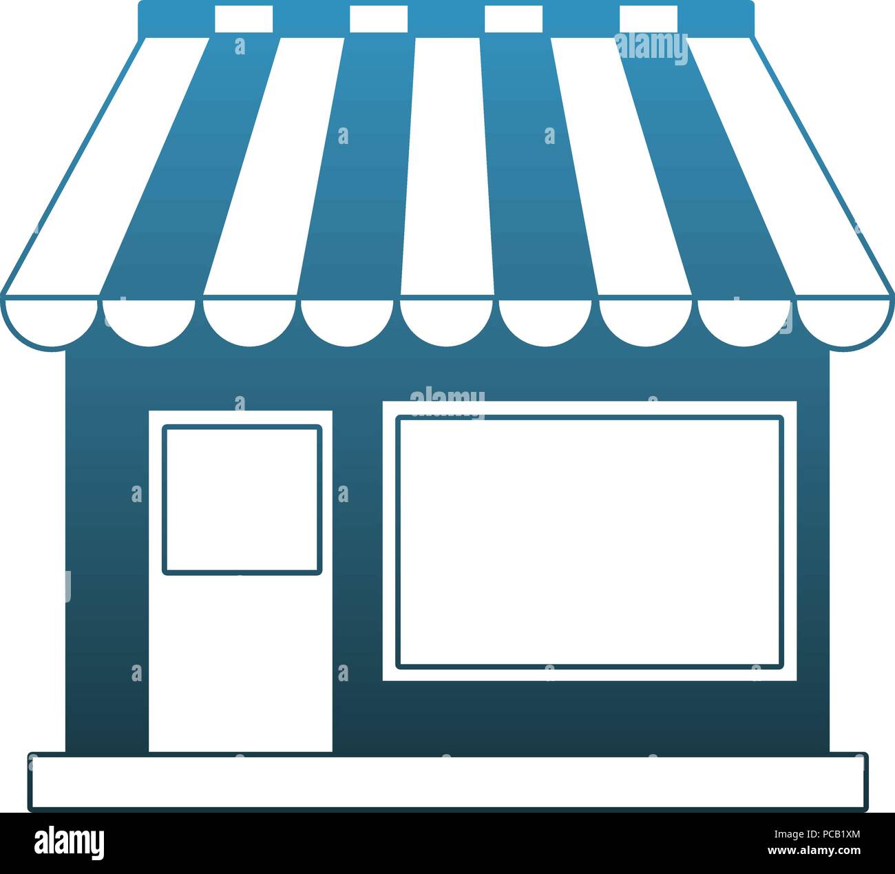 Store shop building blue lines Stock Vector Image & Art - Alamy