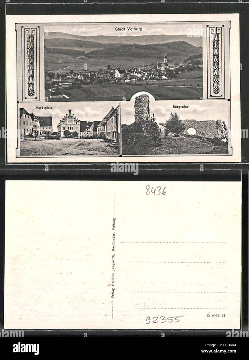 AK Velburg um 1910. Stock Photo