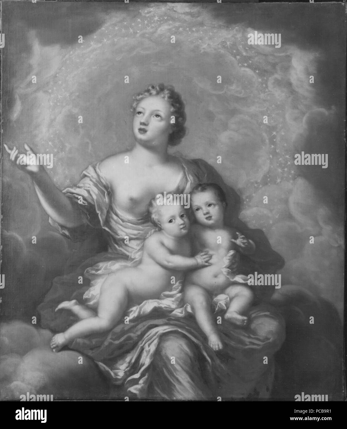 6 Allegori över Gustav, 1683-85, och Ulrik, 1684-85, prinsar av Sverige (David Klöcker Ehrenstrahl) - Nationalmuseum - 14809 Stock Photo