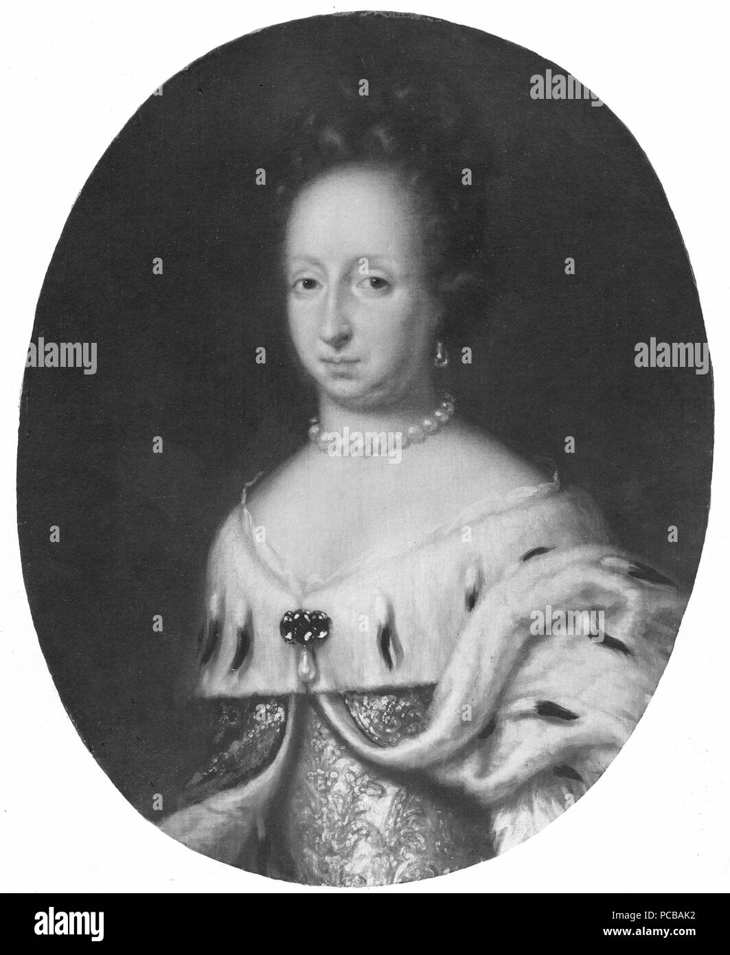 42 Hedvig Eleonora, 1636-1715, prinsessa av Holstein-Gottorp, drottning av Sverige - Nationalmuseum - 16060 Stock Photo