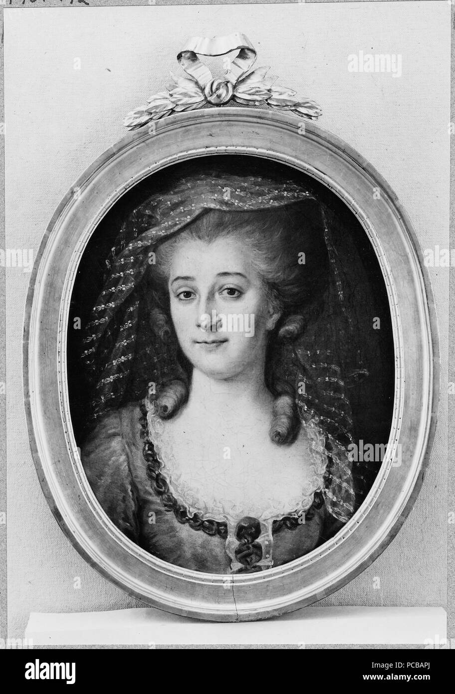 61 Maria Elisabet Alnoor, g.m. Johan Björnström, borgmästare i Strängnäs (Johan Ahlberg) - Nationalmuseum - 39337 Stock Photo