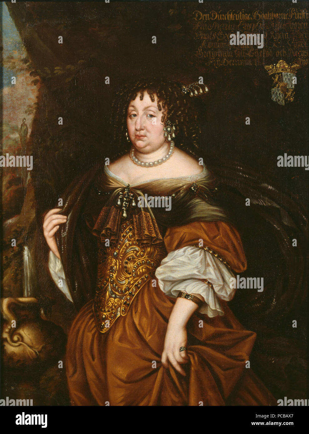 397 Maria Eufrosyne av Pfalz-Zweibrücken, 1625-1687, gift med Magnus Gabril  De la Gardie - Nationalmuseum - 35875 Stock Photo - Alamy