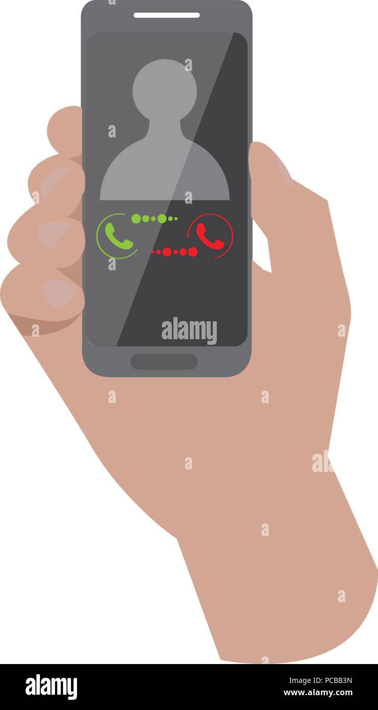 Hand holding a smartphone icon Stock Vector Image & Art - Alamy