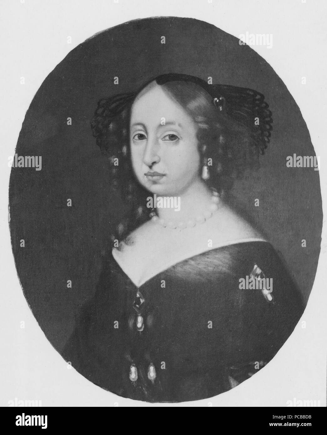 42 Hedvig Eleonora, 1636-1715, drottning av Sverige prinsessa av Holstein-Gottorp - Nationalmuseum - 15003 Stock Photo