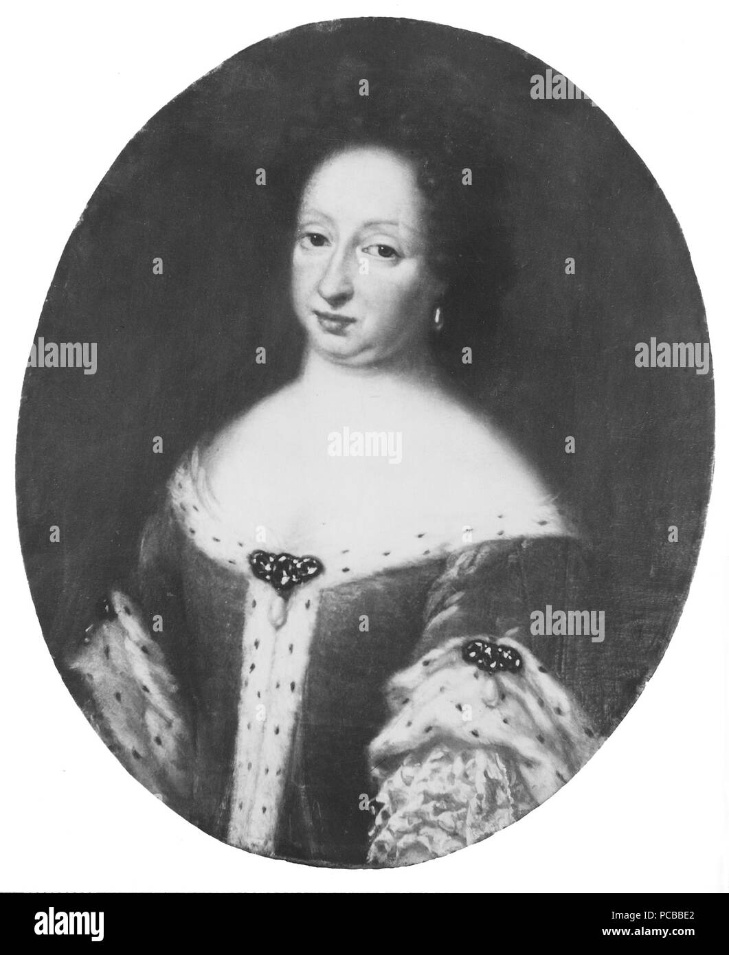 42 Hedvig Eleonora, 1636-1715, drottning av Sverige prinsessa av Holstein-Gottorp - Nationalmuseum - 14986 Stock Photo