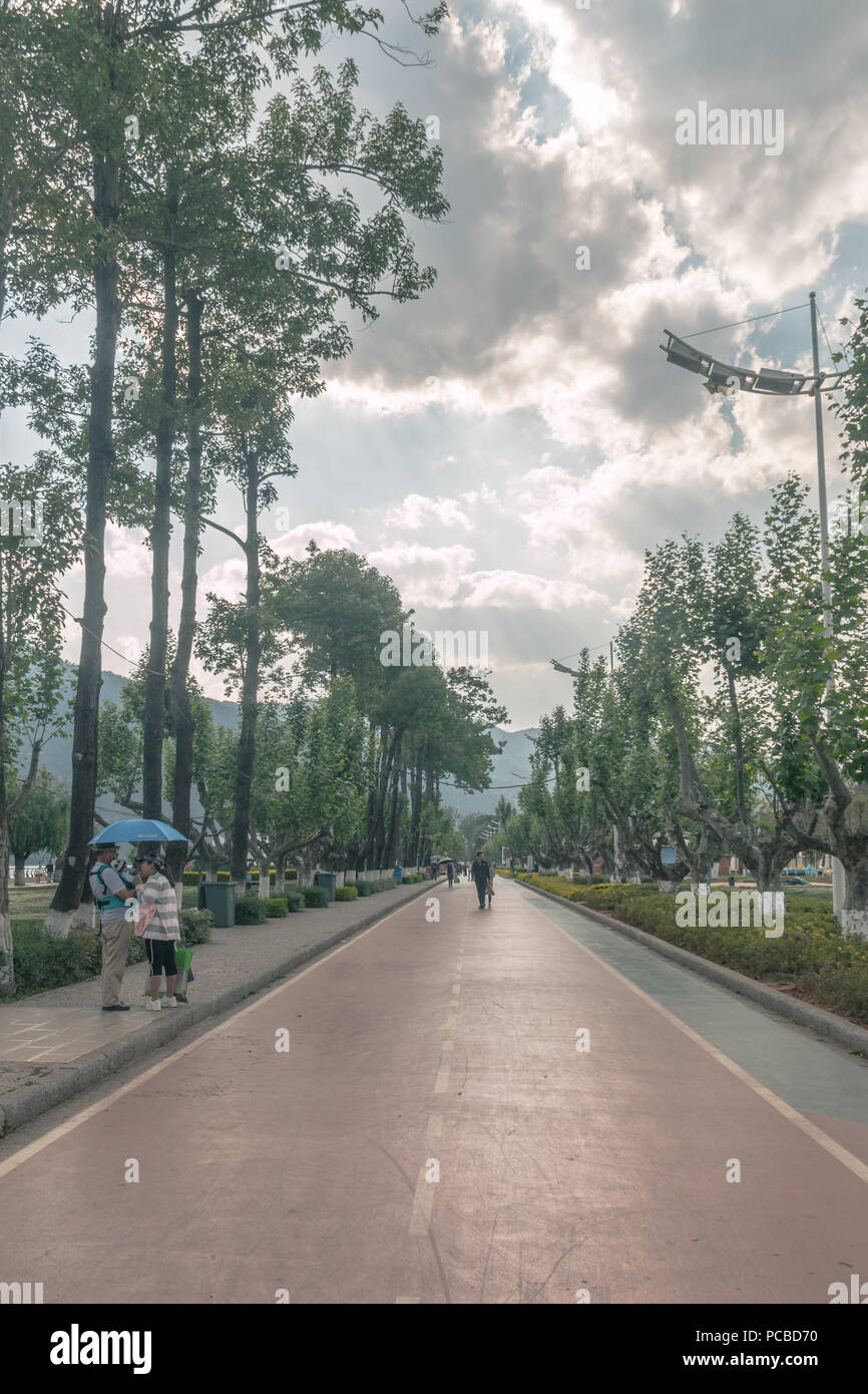 Streets of Kunming, China Stock Photo