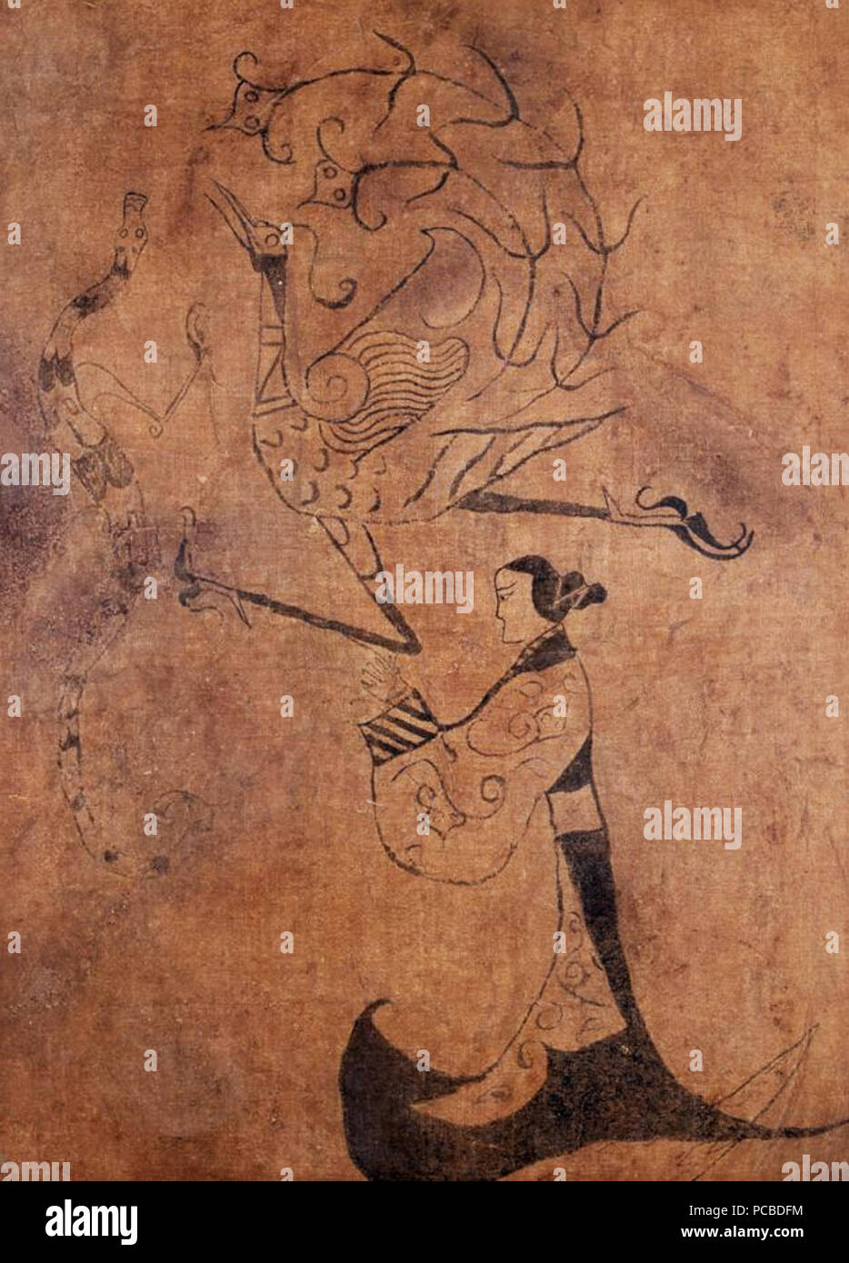 中文: 湖南省博物馆所藏人物龙凤帛画. 中文: 战国时期. 中文: 不详558