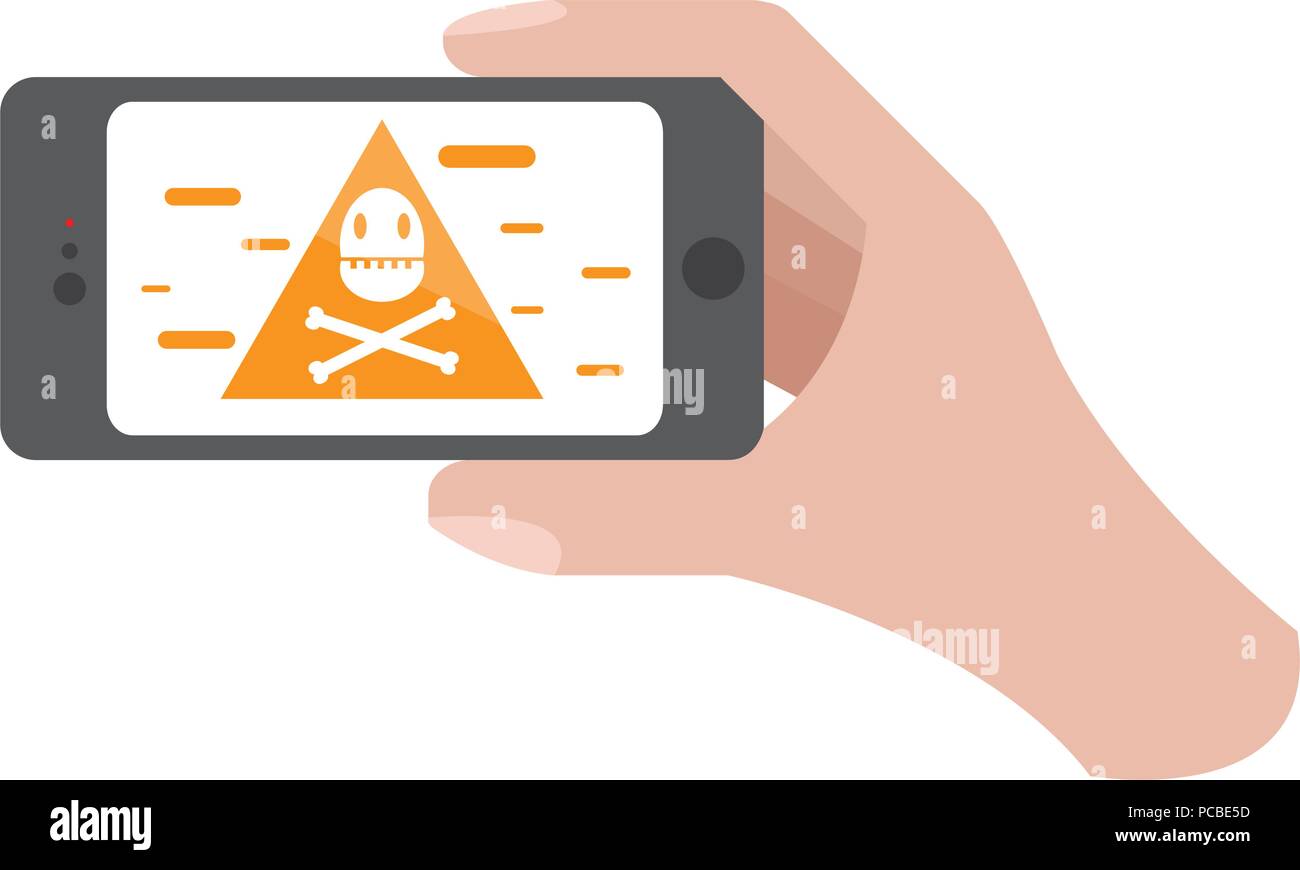Hand holding a smartphone icon Stock Vector Image & Art - Alamy