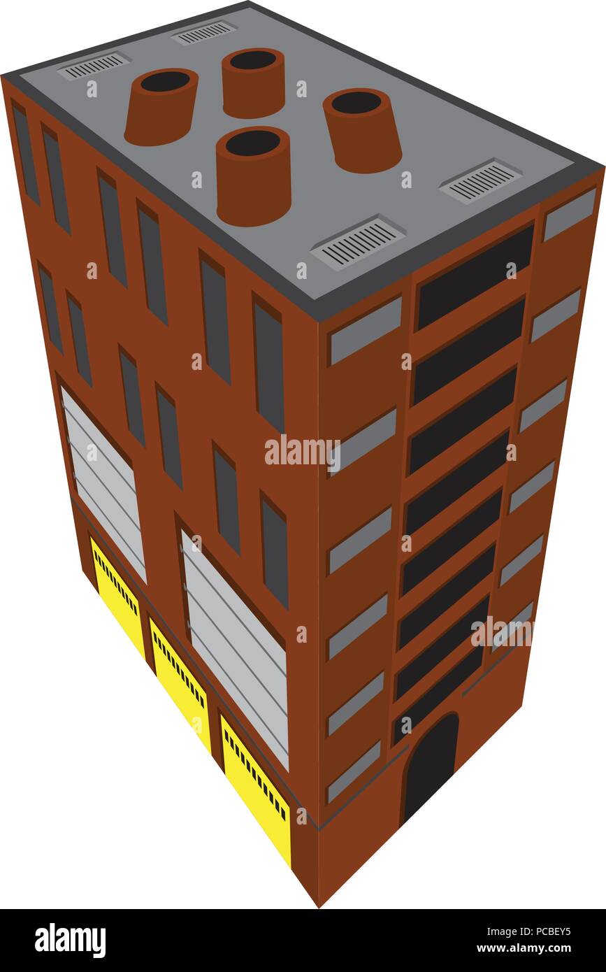 Isolated isometric apartment building icon Stock Vector Image & Art - Alamy