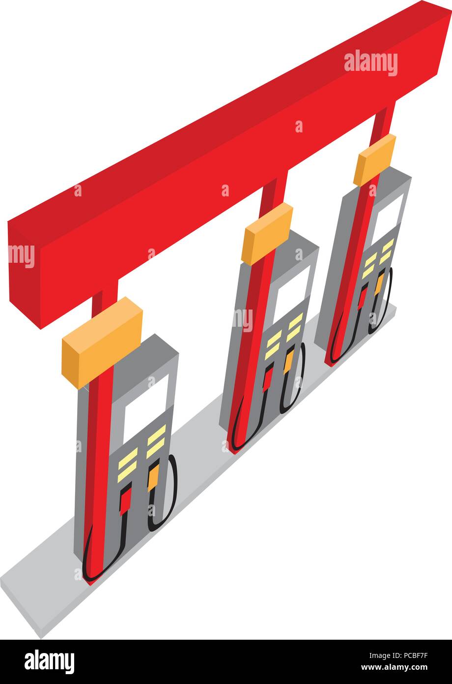 Isolated isometric gas station icon Stock Vector Image & Art - Alamy