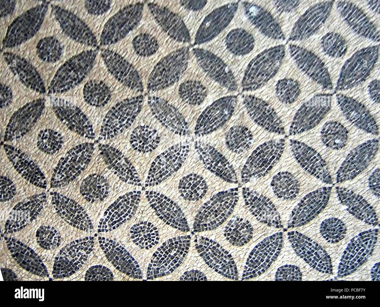 35 Losange mosaic from Kos Archaeological Museum of Rhodes Stock Photo