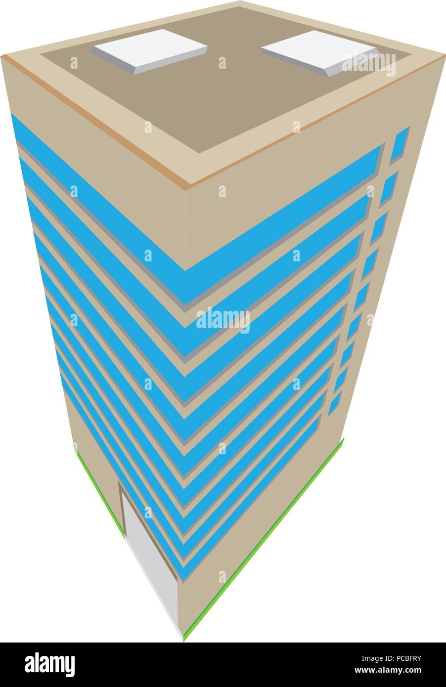 Isolated isometric apartment building icon Stock Vector Image & Art - Alamy