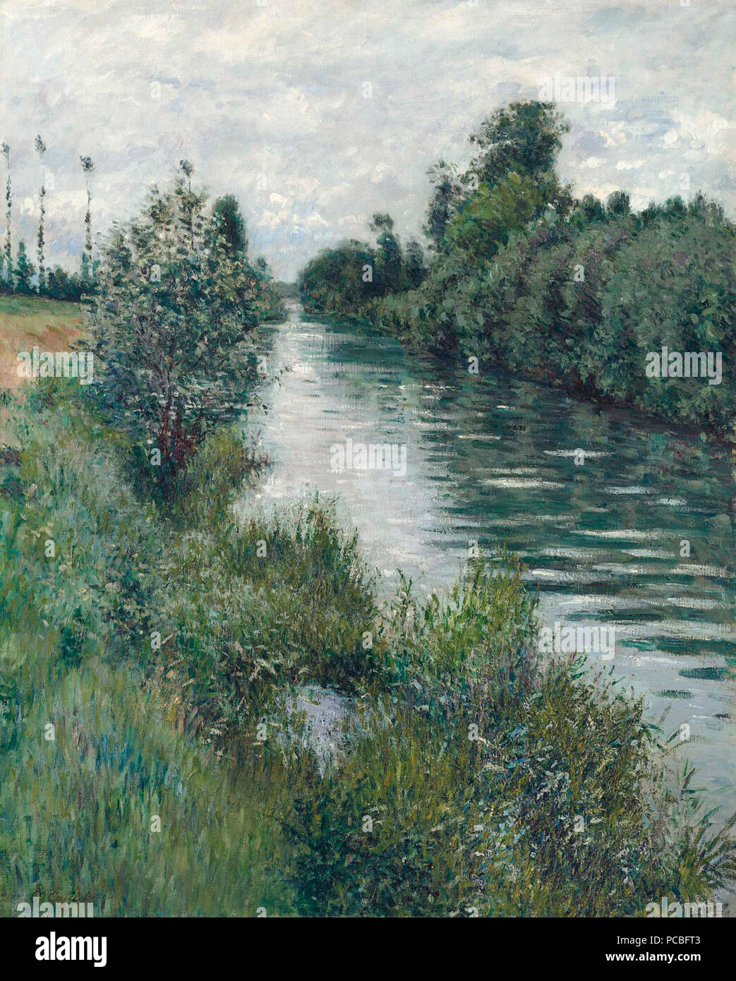 259 Gustave Caillebotte - Le petit bras de la Seine à Argenteuil, temps ...