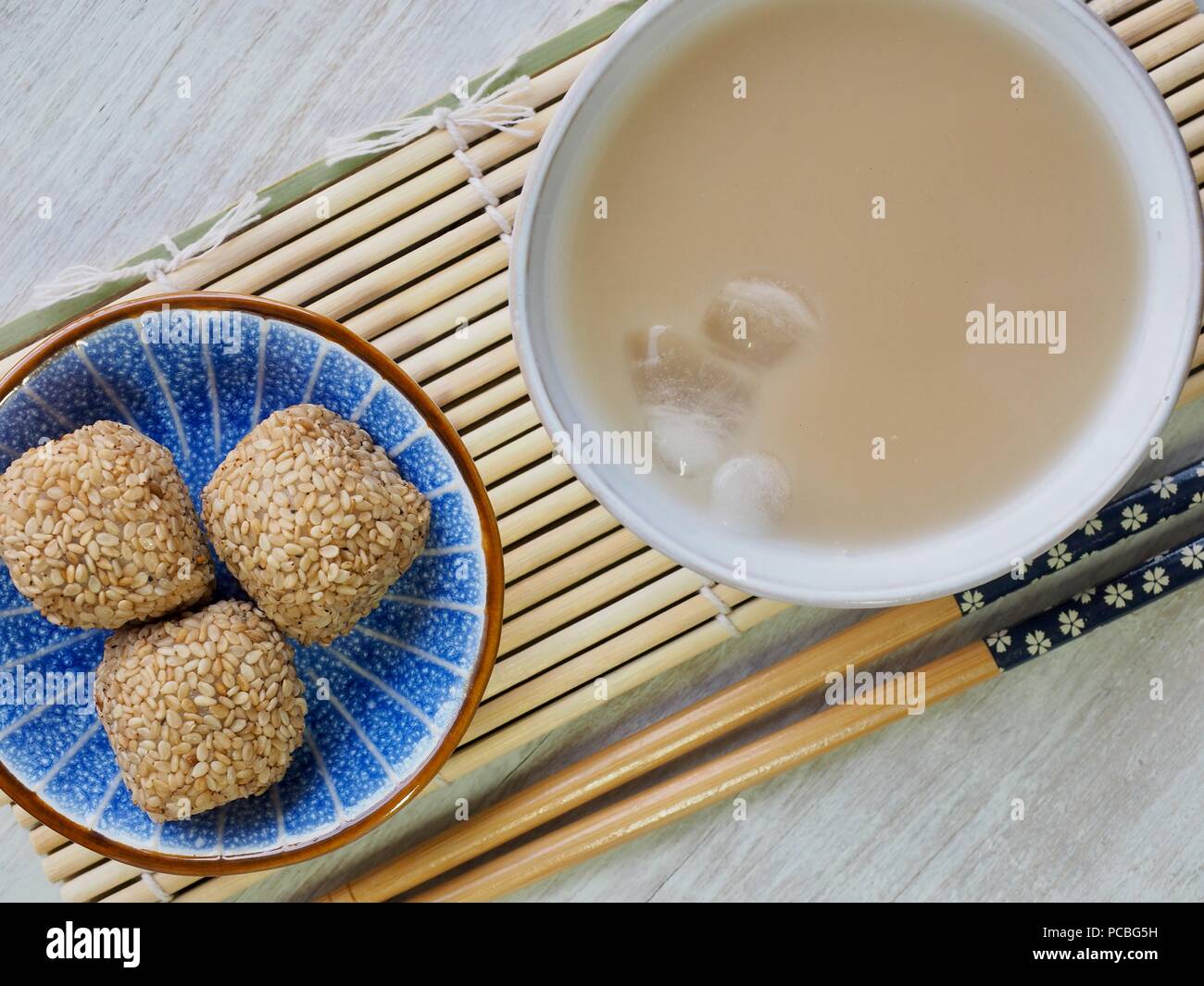 Korean traditional drink powder made of mixed grains Stock Photo Alamy