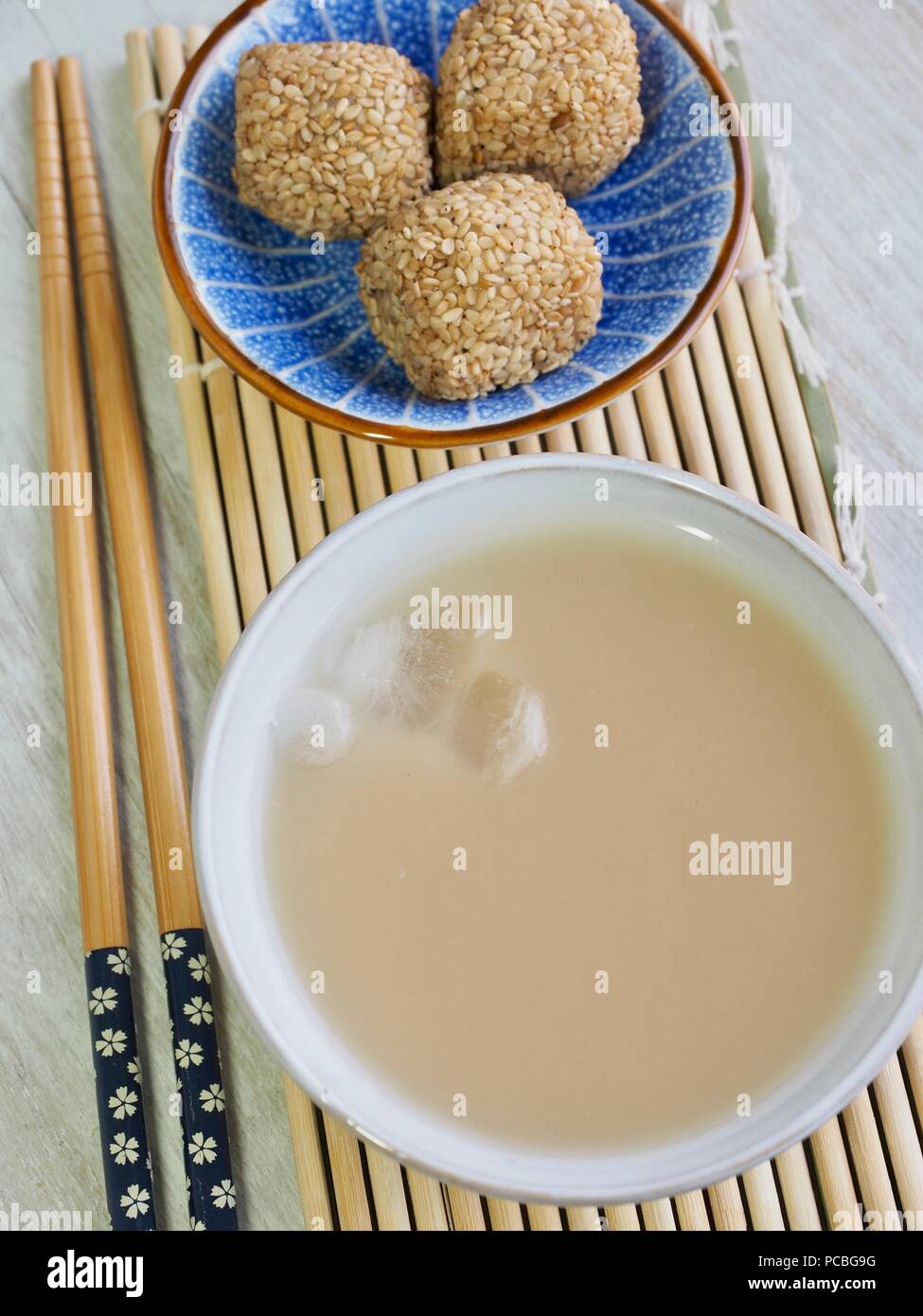 Korean traditional drink powder made of mixed grains Stock Photo Alamy