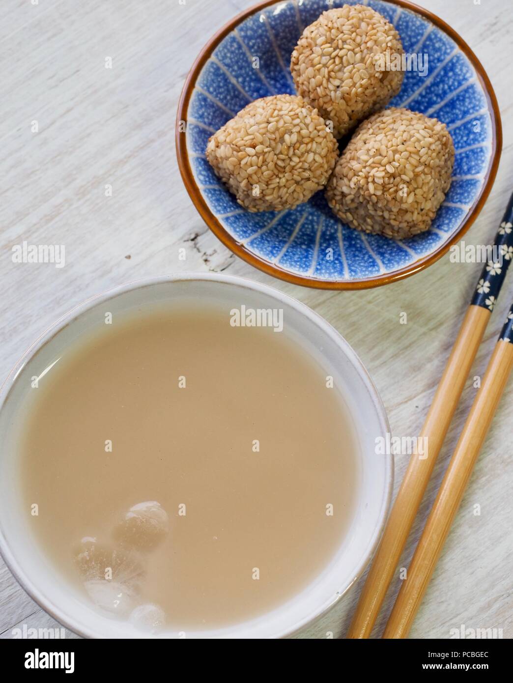 Korean traditional drink powder made of mixed grains Stock Photo Alamy