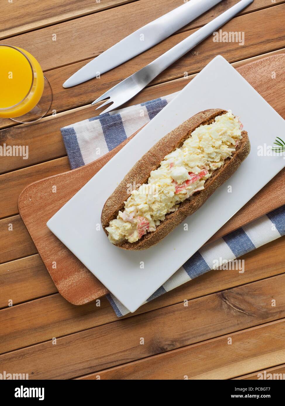 Asian food egg mayonnaise sandwich Stock Photo - Alamy