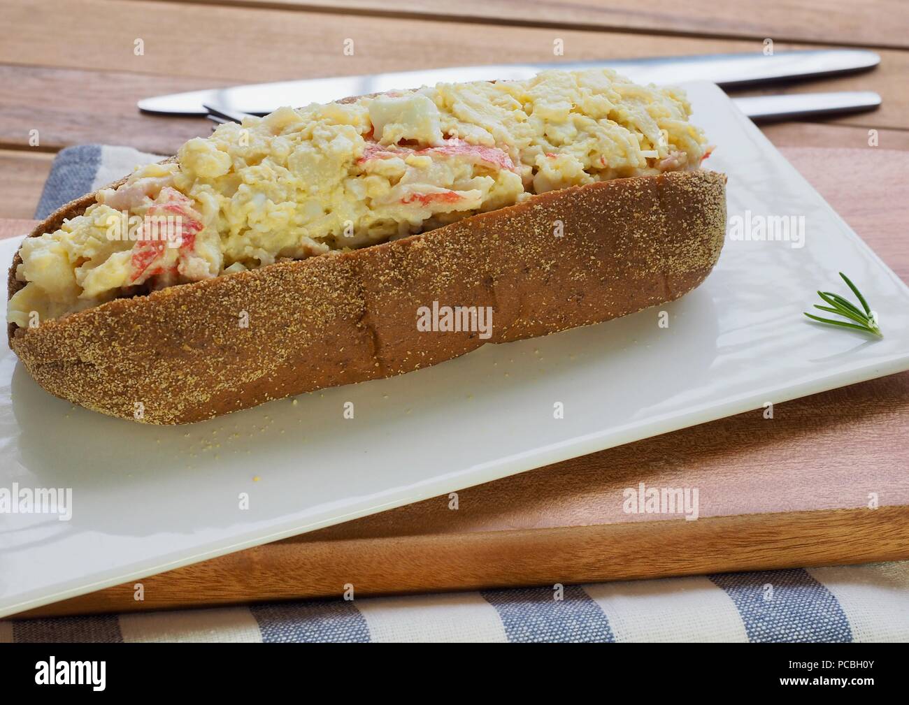 Asian food egg mayonnaise sandwich Stock Photo - Alamy