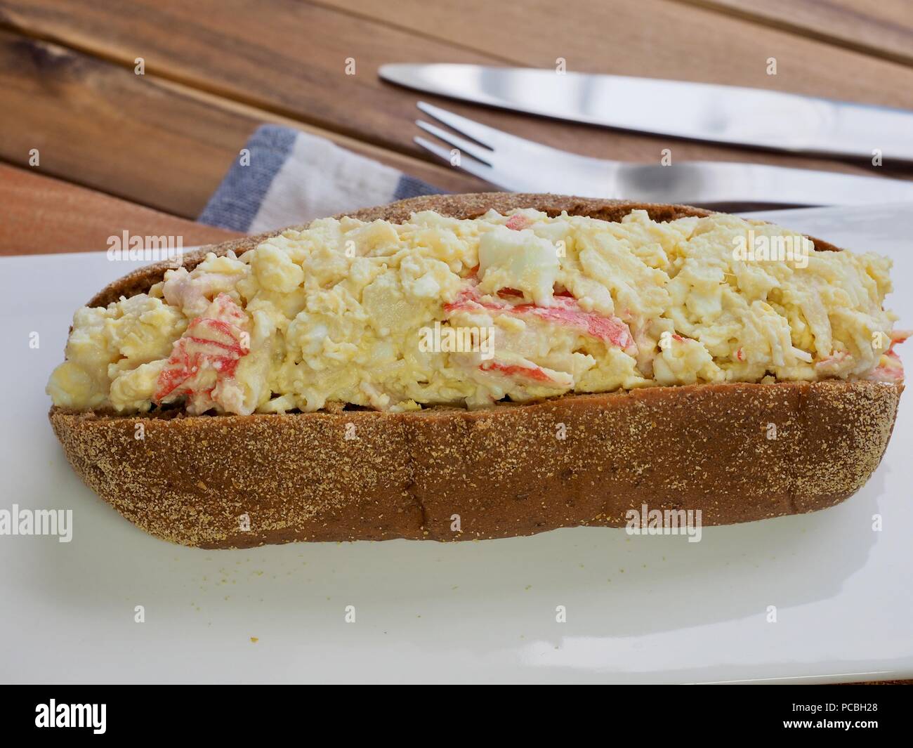 Asian food egg mayonnaise sandwich Stock Photo - Alamy