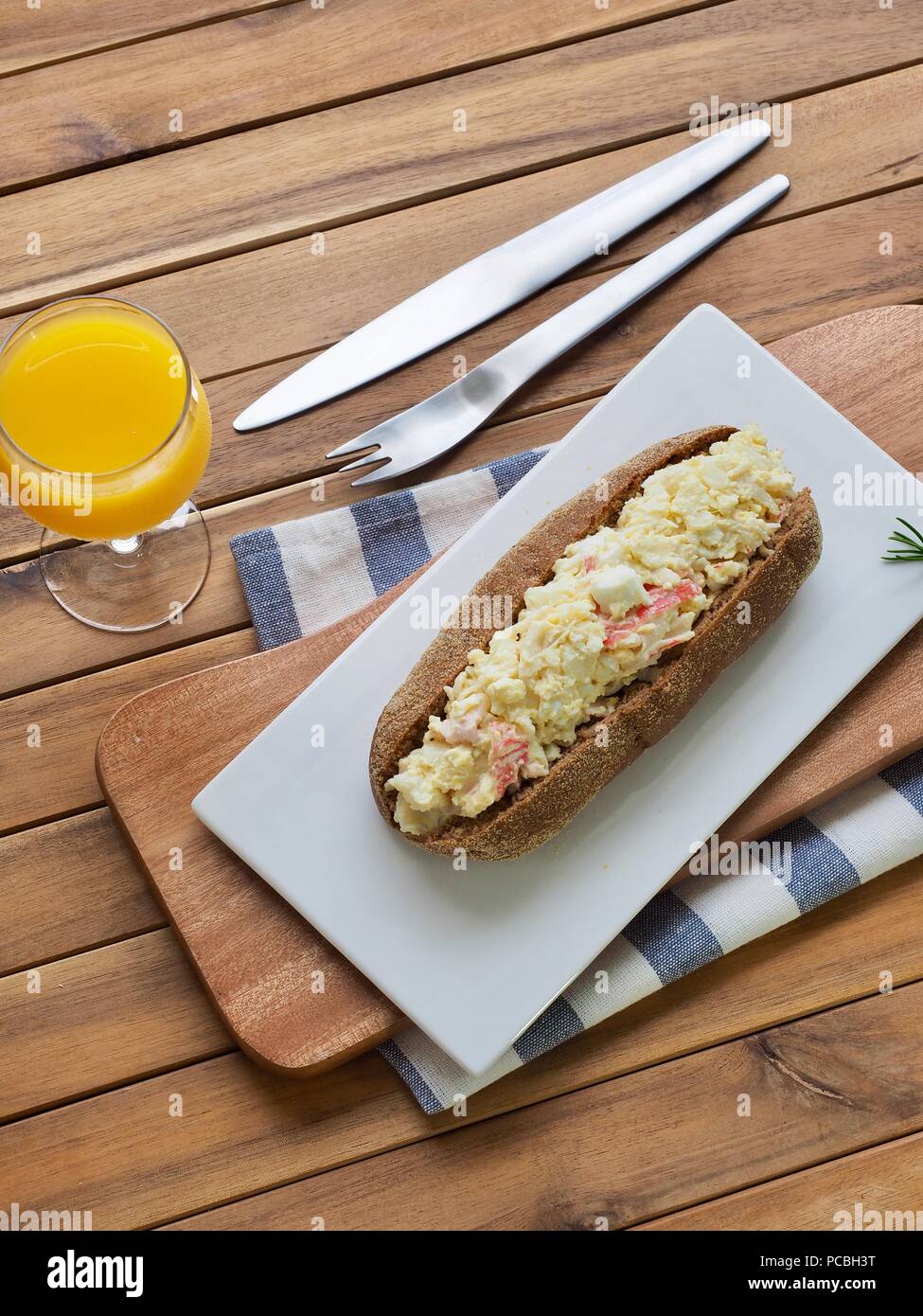 Asian food egg mayonnaise sandwich Stock Photo - Alamy