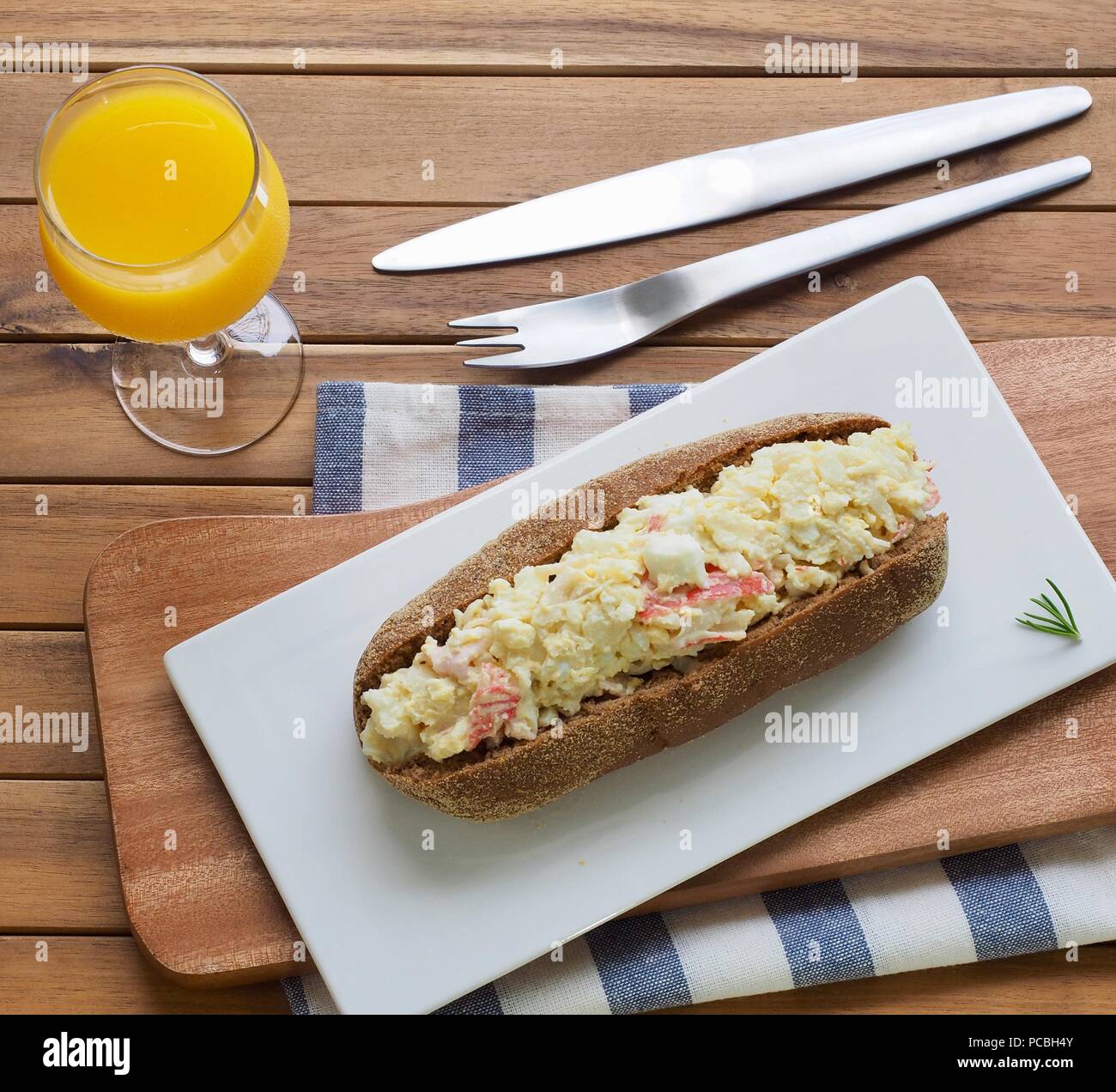 Asian food egg mayonnaise sandwich Stock Photo - Alamy