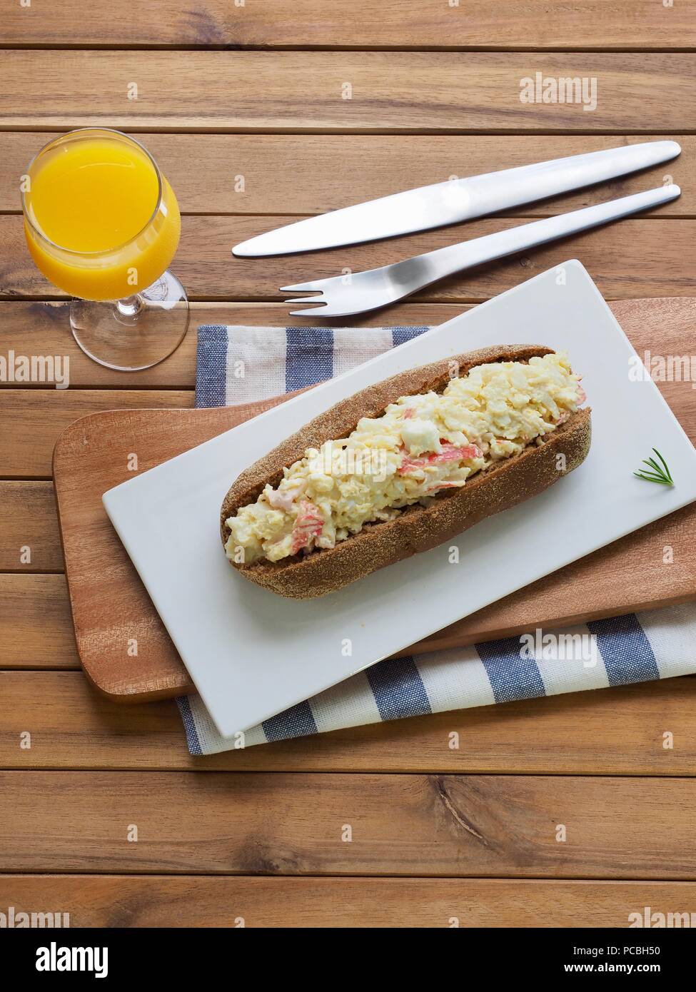 Asian food egg mayonnaise sandwich Stock Photo - Alamy