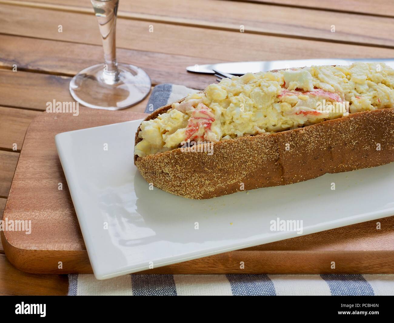 Asian food egg mayonnaise sandwich Stock Photo - Alamy