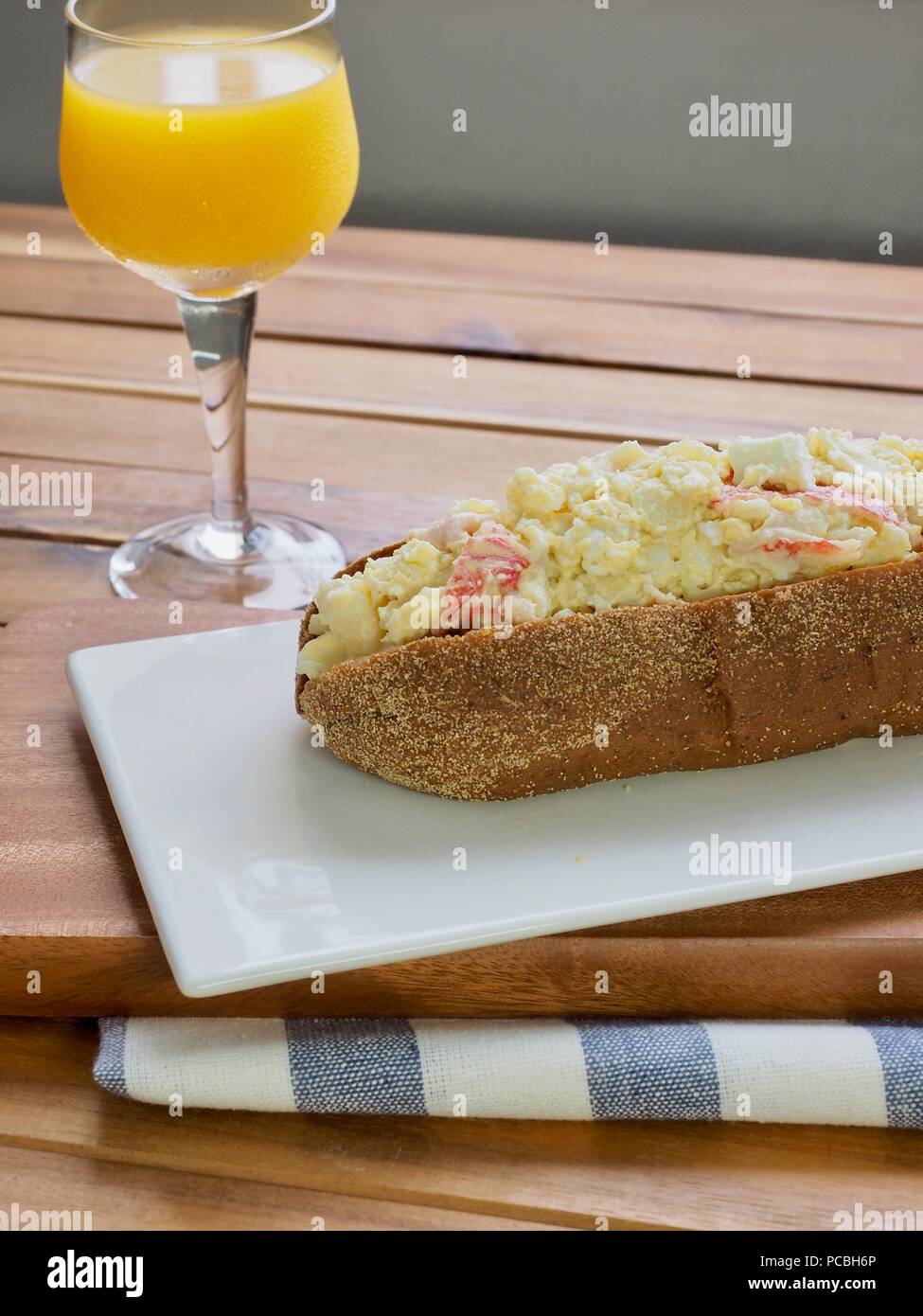 Asian food egg mayonnaise sandwich Stock Photo - Alamy