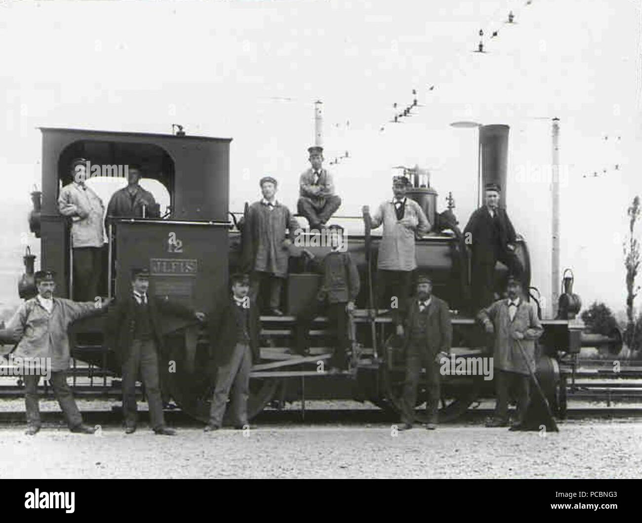 Dampflokomotive E 2/2 der EB 'Ilfis'  in Konolfingen 18 EB E 2-2 12 Stock Photo