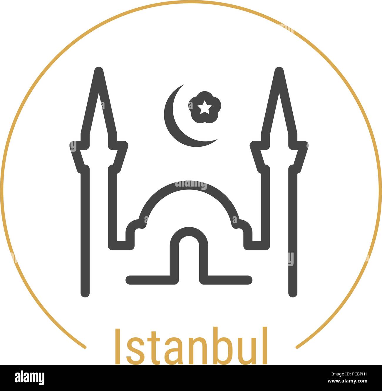 Istanbul, Turkey Vector Line Icon Stock Vector Image & Art Alamy