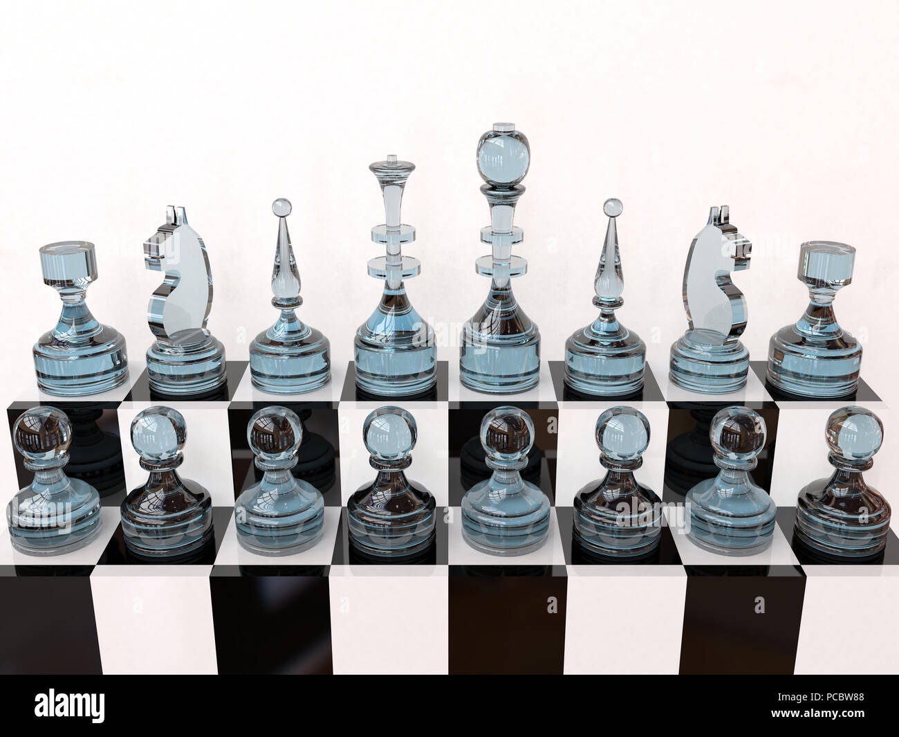 Chess 90 Degree Board, Conceptual, Photorealism Stock Photo