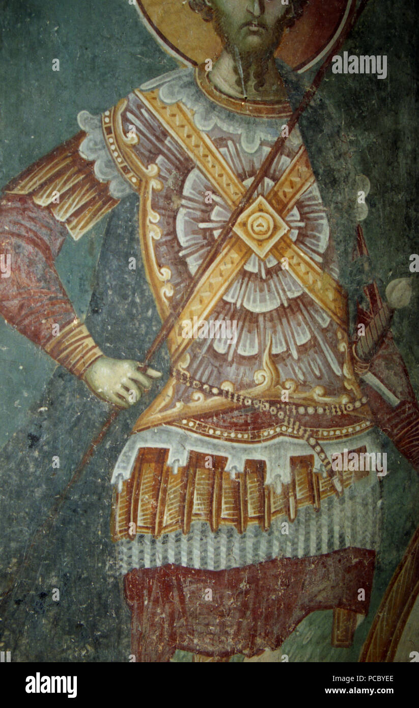 224 Frescos from St. Nikita Church in Banjani 0152 Stock Photo
