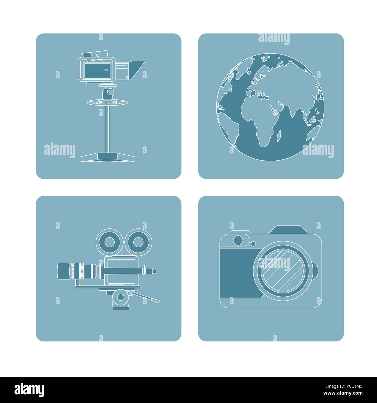 Set of journalism devices icons Stock Vector Image & Art Alamy