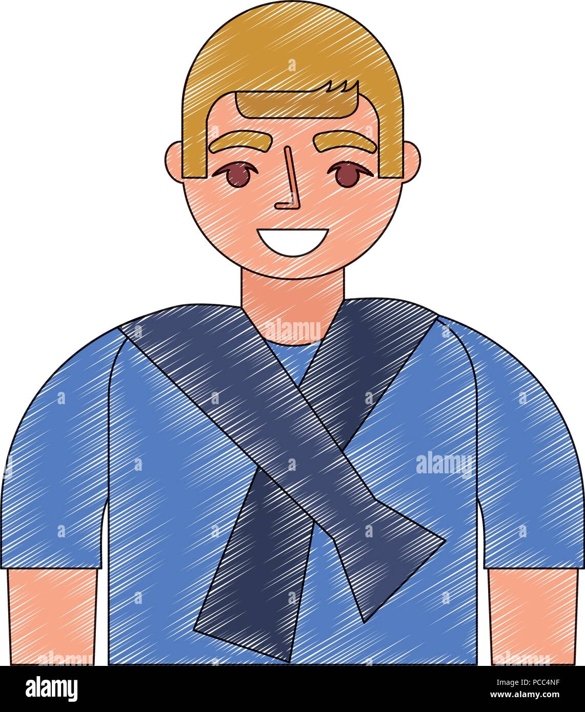 happy teenager boy character portrait vector illustration Stock Vector ...