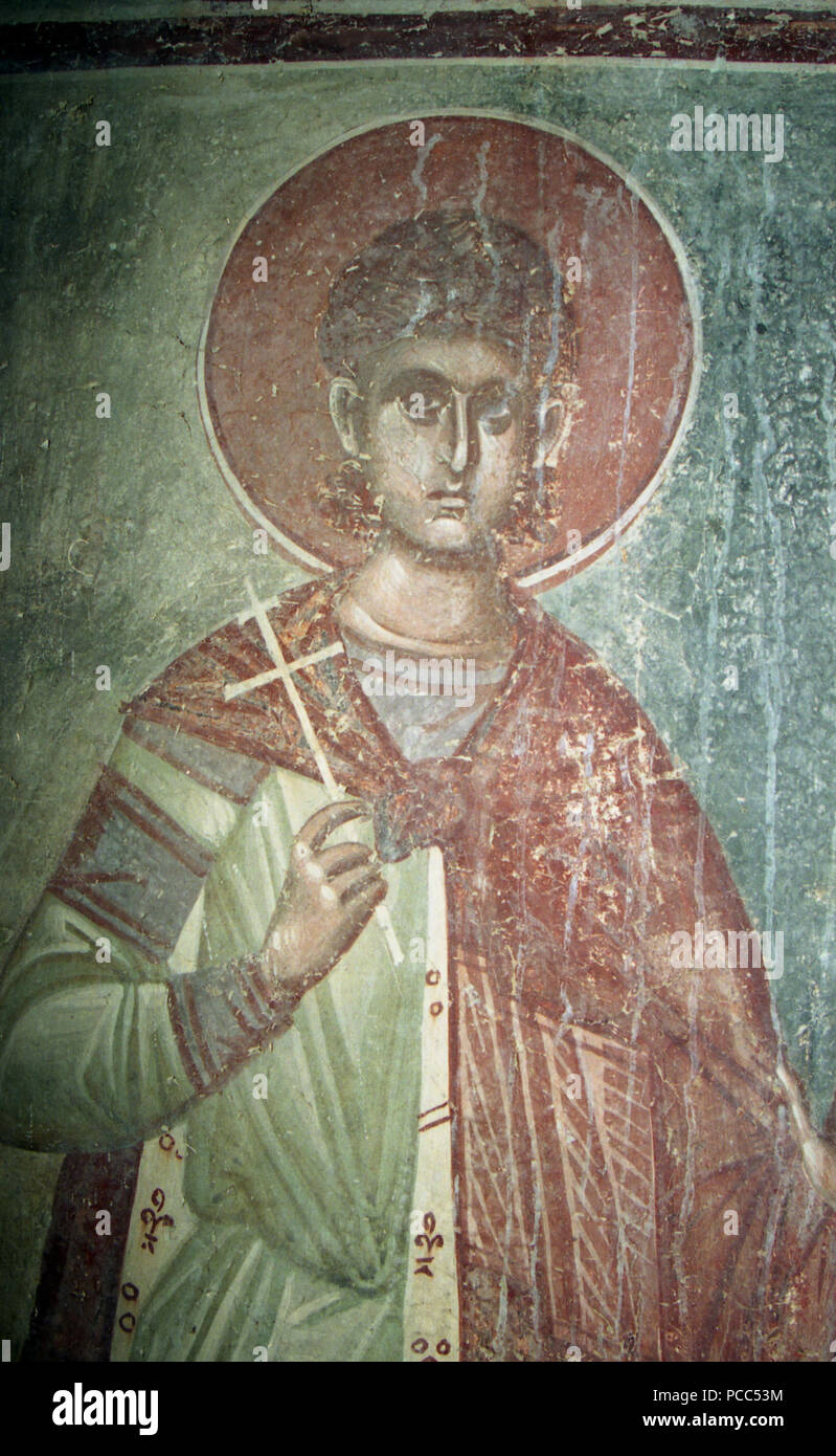 224 Frescos from St. Nikita Church in Banjani 0224 Stock Photo