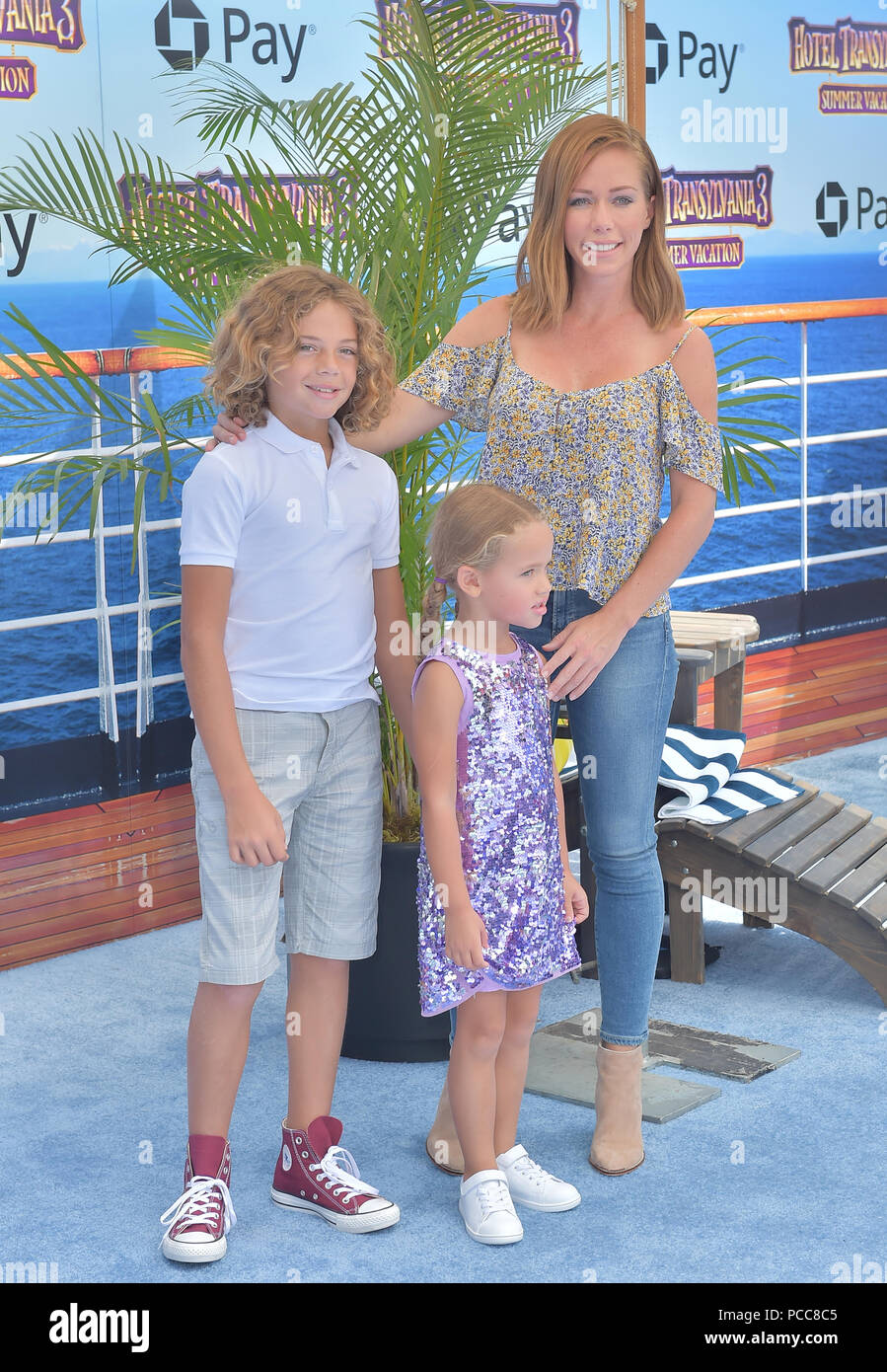 Columbia Pictures And Sony Pictures Animation's World Premiere Of 'Hotel Transylvania 3: Summer Vacation'  Featuring: Kendra Wilkinson, Hank Baskett IV, Alijah Mary Baskett Where: Westwood, California, United States When: 30 Jun 2018 Credit: FayesVision/WENN.com Stock Photo