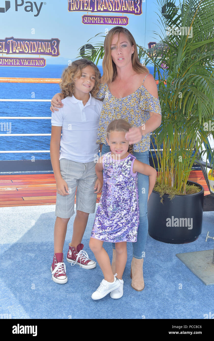 Columbia Pictures And Sony Pictures Animation's World Premiere Of 'Hotel Transylvania 3: Summer Vacation'  Featuring: Kendra Wilkinson, Hank Baskett IV, Alijah Mary Baskett Where: Westwood, California, United States When: 30 Jun 2018 Credit: FayesVision/WENN.com Stock Photo