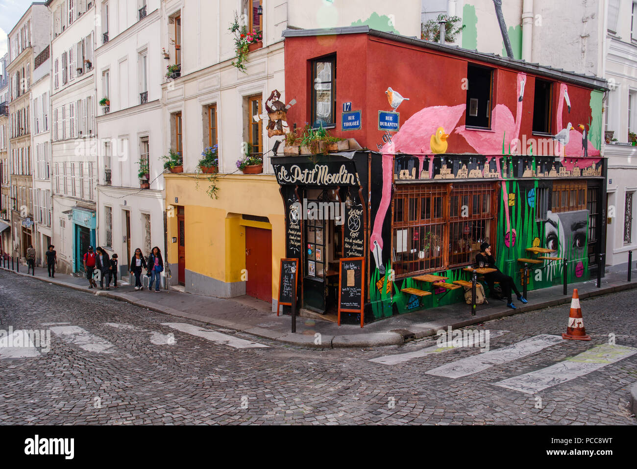 French Restaurant Le Relais Gascon Stock Photo