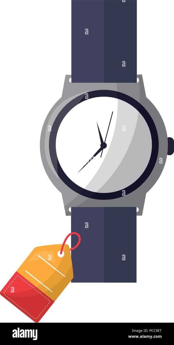 wrist watch accessory price tag buy online vector illustration Stock Vector Image Art Alamy