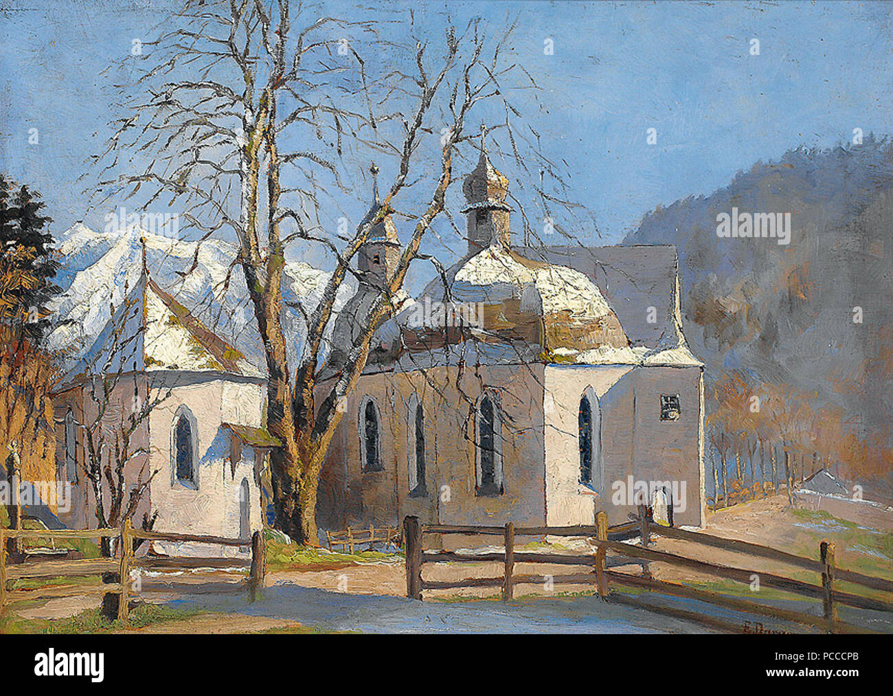 194 Ernst Dargen Lorettokapelle Oberstdorf Stock Photo - Alamy