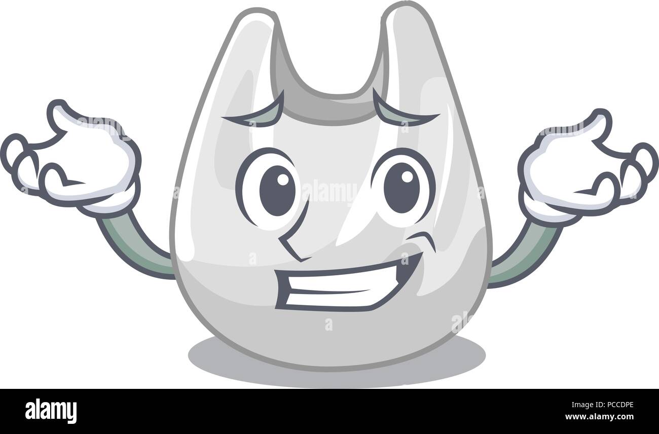 Grinning plastic bag character cartoon Stock Vector Image & Art - Alamy